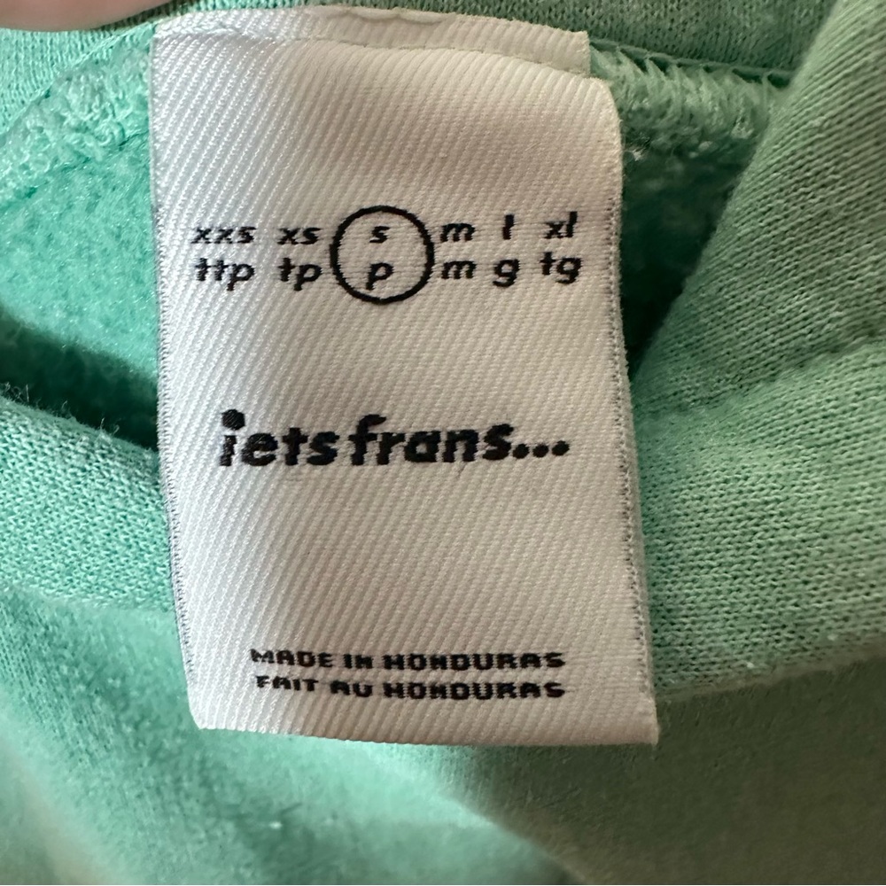 Iets Frans Urban Outfitters Mint Green Hoodie Size Small - Picture 6 of 6